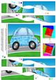 Funky Car with Graffiti - Wavy Spiral Side Stacker
