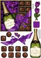 Engagement Champers Chocs N Roses Quick Card 3D Decoupage