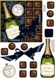 Retirement Champers N Chocs Quick Card 3D Decoupage
