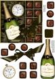 Retirement Champers N Chocs Quick Card 3D Decoupage