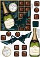 Retirement Champers N Chocs Quick Card 3D Decoupage