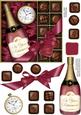 Retirement Champers N Chocs Quick Card 3D Decoupage