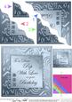 Elegant Metallic Birthday Pop Wavy Corner Stacker