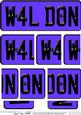 Well Done Novelty Number Plate with Side Stacker