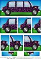 Dl Zebra Stripe Stretch Limousine with Side Stacker Topper