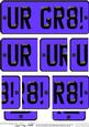 You Are Great Novelty Number Plate with Side Stacker