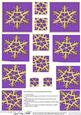 Xmas Snowflake Twisted Pyramage Sheet