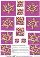 Xmas Snowflake Twisted Pyramage Sheet