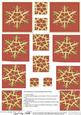 Xmas Snowflake Twisted Pyramage Sheet