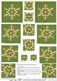 Xmas Snowflake Twisted Pyramage Sheet