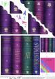 Merry Christmas Books Scallop Corner Side Stacker Topper