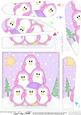 Christmas Penguins Tree Felties Fan Pyramage Topper