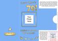 Add a Photo 70th Birthday Card with Easy Fold Frame