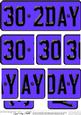30th Birthday Fun Novelty Number Plate with Side Stacker