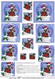Christmas Hamish Scottie Dog Snowglobe Twisted Pyramage Sheet