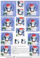 Christmas Peter Penguin Snowglobe Twisted Pyramage Sheet