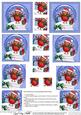 Christmas Robin Snowglobe Twisted Pyramage Sheet