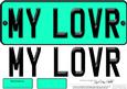Large Dl My Lover Novelty Number Plate N 3D Decoupage