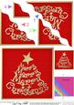 Merry Christmas Tree - Wavy Corner side stacker Topper