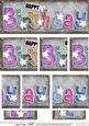 Dl Happy Birthday Denim N Daisies Felties Side Stacker Toppe