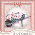 8 x 8 Flower Filled Wheelbarrow Kit with 3D Decoupage