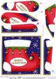 Christmas Stocking Fan Pyramage Topper