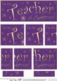 Teacher Christmas Dl Side Stacker Topper