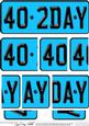 40th Birthday Fun Novelty Number Plate Side Stacker Topper
