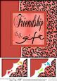 8 x 8 Fun and Funky Animal Print Scalloped Corner Topper