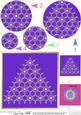 Xmas Snowflake Tree Circle Pyramage Topper
