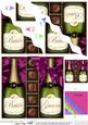 Bride & Groom Champers N Chocs Wavy Corner Side Stacker
