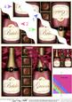 Bride & Groom Champers N Chocs Wavy Corner Side Stacker