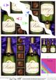 Bride & Groom Champers N Chocs Wavy Corner Side Stacker