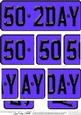 50th Birthday Fun Novelty Number Plate Side Stacker Topper
