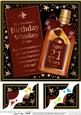 8 x 8 21st Birthday Whisky Scalloped Corner Topper