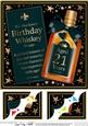 8 x 8 21st Birthday Whisky Scalloped Corner Topper