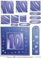 10th Bright Metallic Age Quick Card with Twisted Pyramage