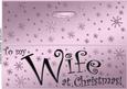 Large Dl to My Wife Christmas Quick Cut and Fold Card