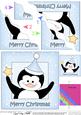 Cute Christmas Penguin - Wavey Corner Stacker