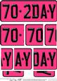70th Birthday Fun Novelty Number Plate Side Stacker Topper