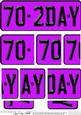 70th Birthday Fun Novelty Number Plate Side Stacker Topper