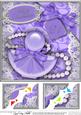 8 x 8 21st Birthday Perfume Lace N Pearls Scalloped Corner