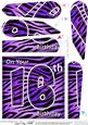 Fun Zebra Striped 16th Birthday Fan Pyramage Topper