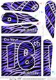 Fun Zebra Striped 16th Birthday Fan Pyramage Topper