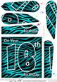 Fun Zebra Striped 16th Birthday Fan Pyramage Topper