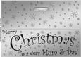 Large Dl Merry Christmas Mum and Dad Quick Cut and Fold Card