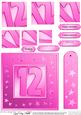 12th Bright Metallic Age Quick Card with Twisted Pyramage