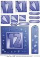 12th Bright Metallic Age Quick Card with Twisted Pyramage