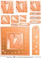 12th Bright Metallic Age Quick Card with Twisted Pyramage