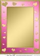 A4 Metallic Romantic Hearts Plain Card Base